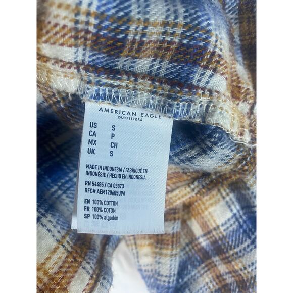 American Eagle women’s Flannel size Small - Picture 7 of 9